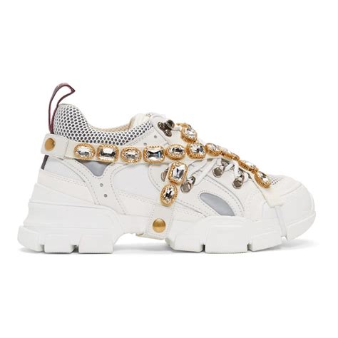 men gucci gem shoes|Gucci rhinestone shoes.